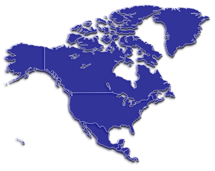 North America map vector